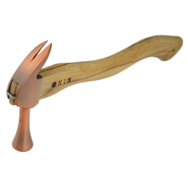 Marukin Kariwaku Hammer, Copper, Milled Face, Small Head, Wave-Curve, 350mm