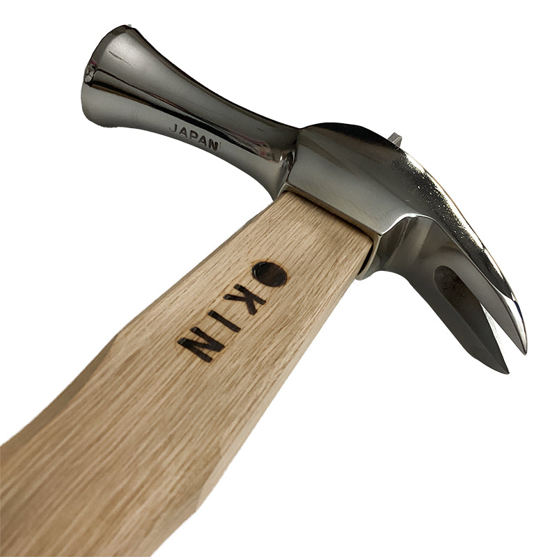 Marukin Kariwaku Hammer, Mirror, Milled Face, Small Head, Square Wave-Curve, 250mm Short