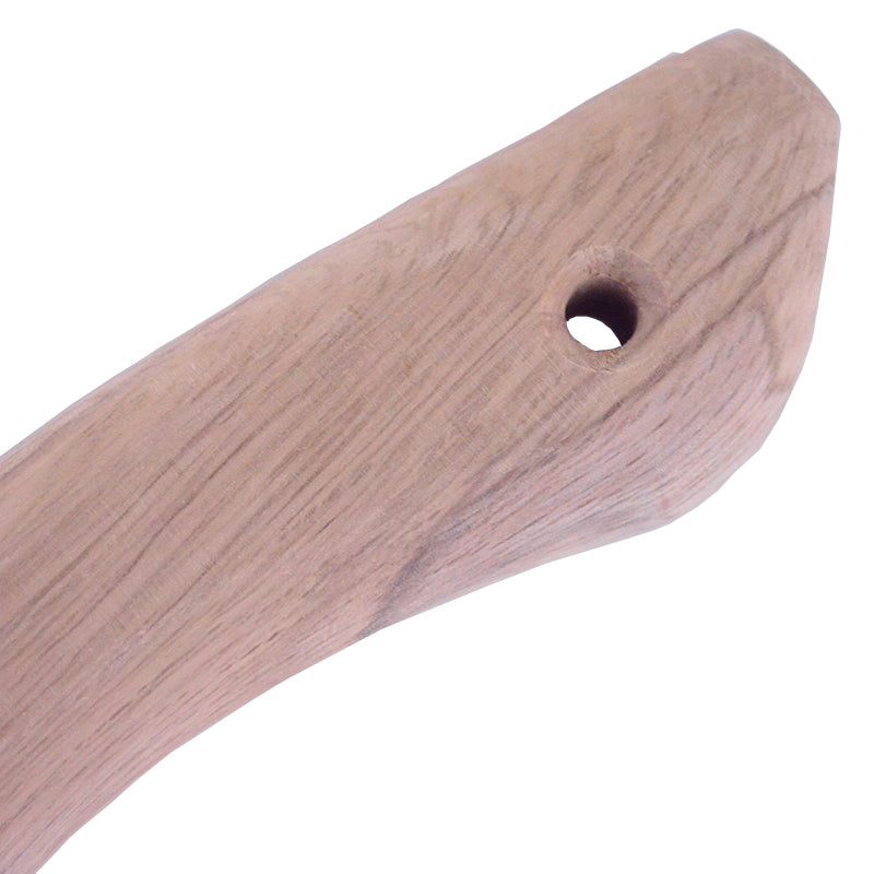 Marukin Oak Kariwaku Hammer Handle, Wave-Curve, 350mm, Eye 14x26mm