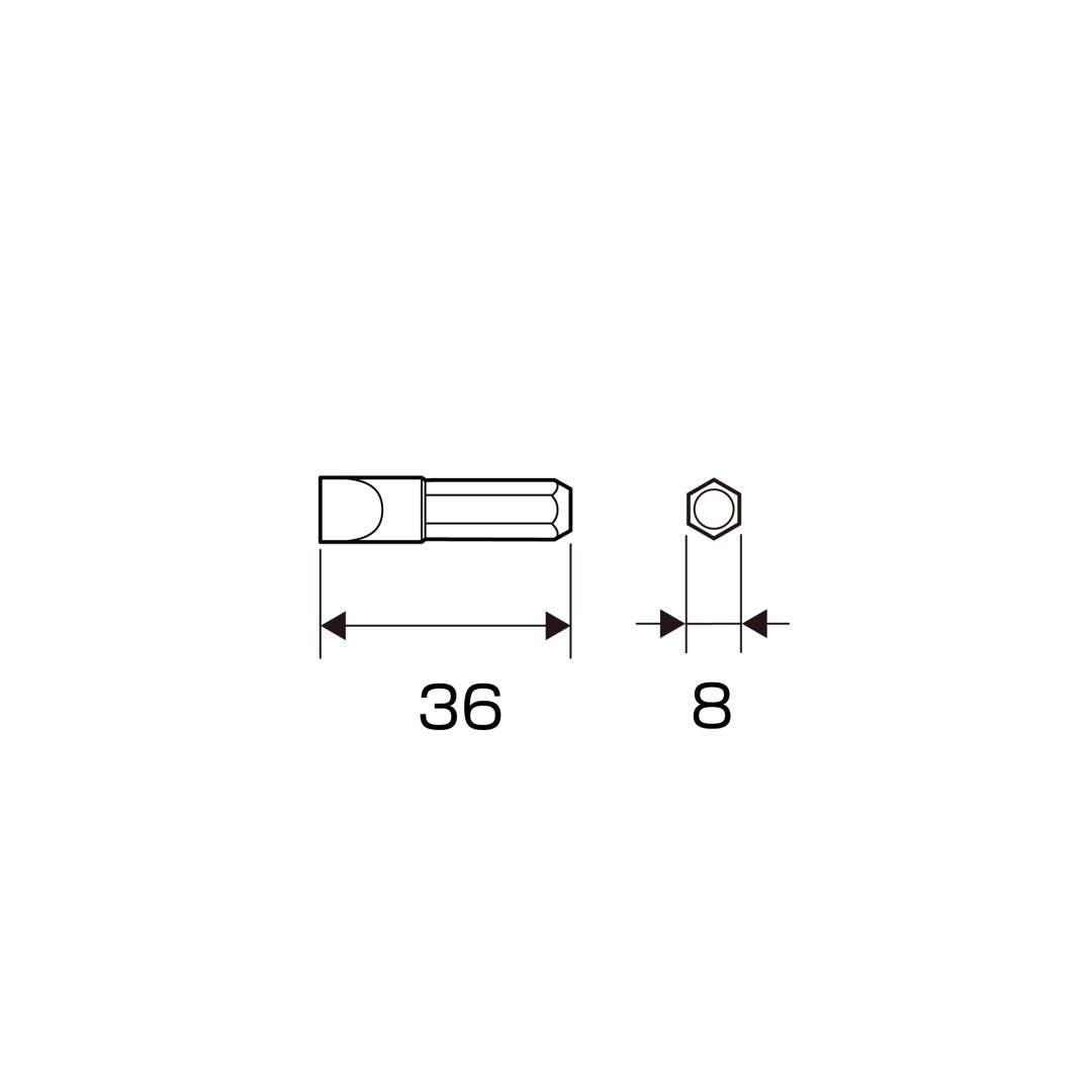 Anex Bit for Impact Screwdriver (for manual)-10x36 AK-21P