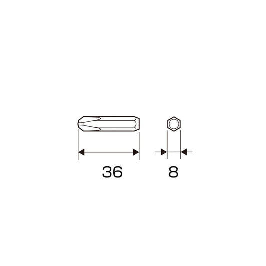 Anex Bit for Impact Screwdriver (10-pack, for manual)+3x36 AK-21