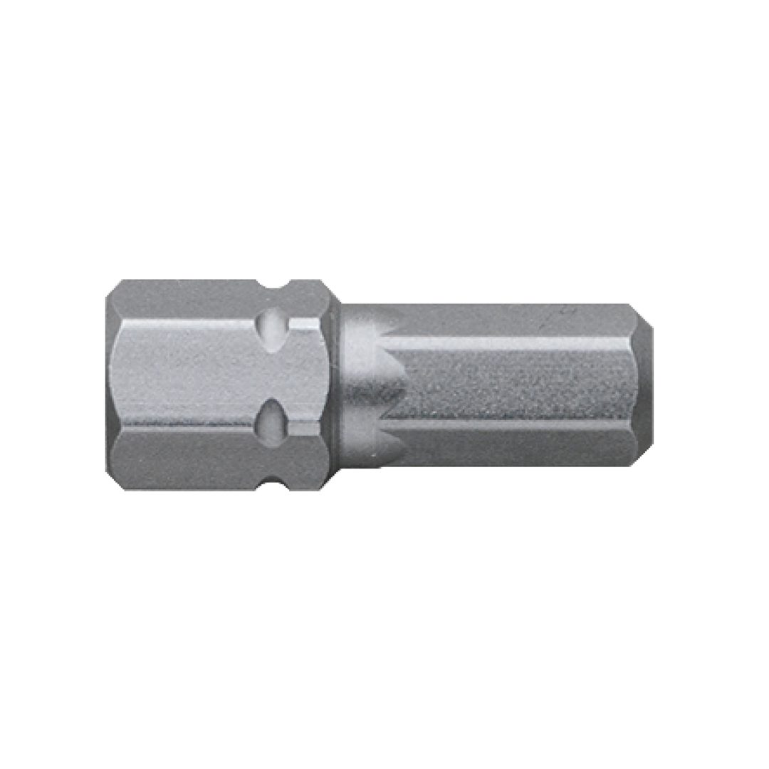 Anex Grooved Stubby Hex Bit H8x23(for manual screwdrivers) AK-51P
