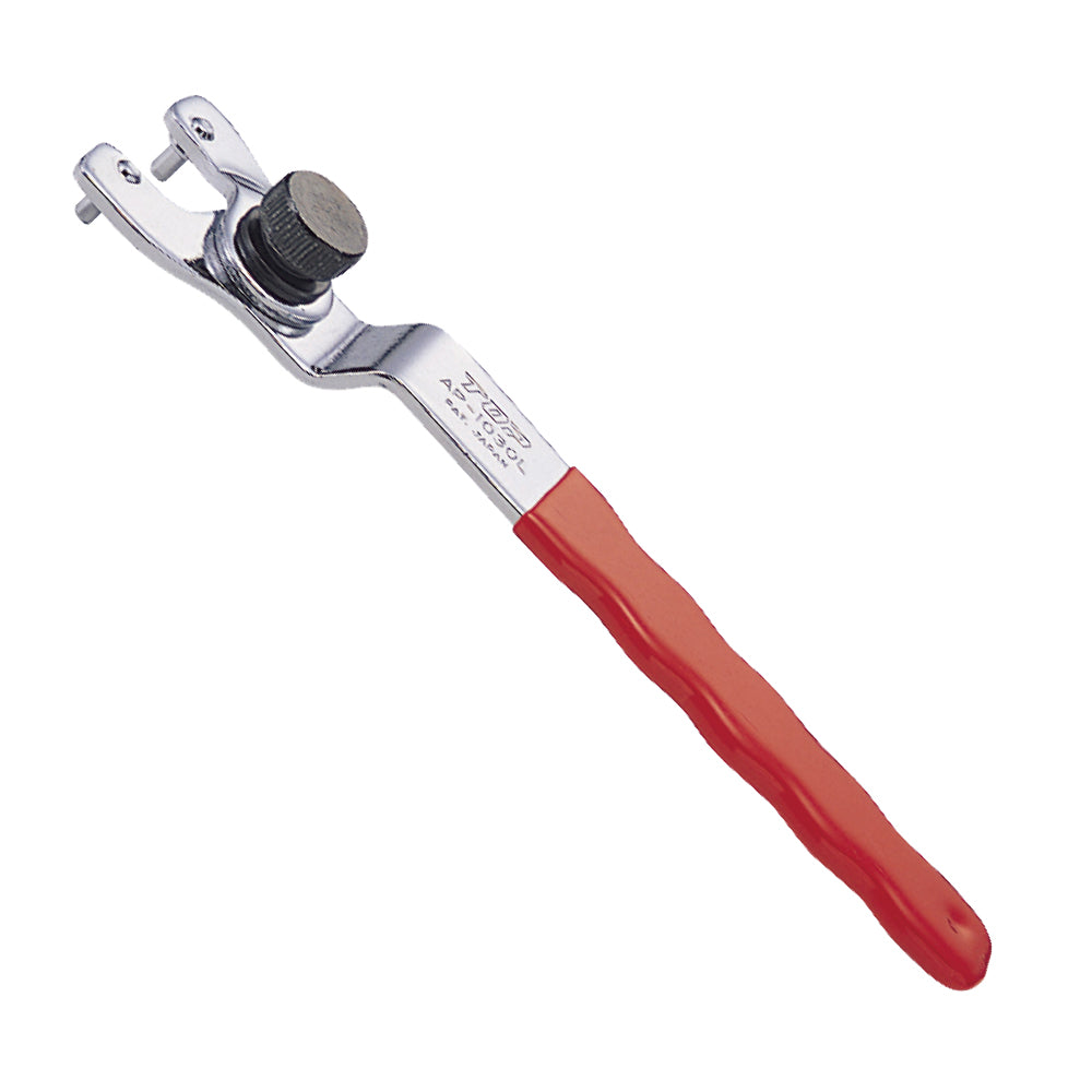 TOP Kogyo Long Pin Adjustable Pin Wrench with Red Grip AP-1030L