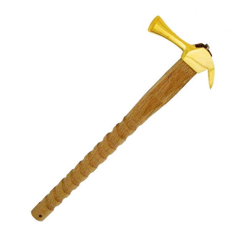 Marukin Kariwaku Hammer, Gold, Smooth Face, Medium Head, Spiral, 450mm