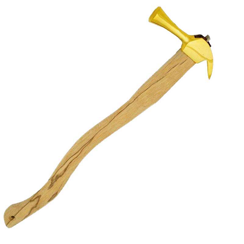 Marukin Kariwaku Hammer, Gold, Smooth Face, Medium Head, Wave-Curve, 600mm