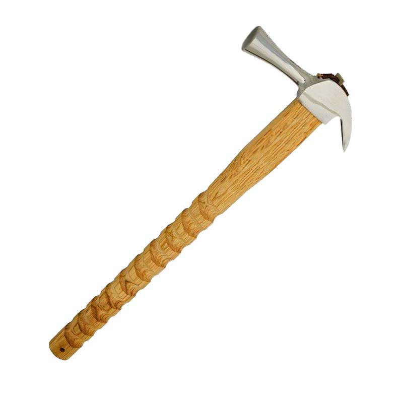 Marukin Kariwaku Hammer, Silver, Smooth Face, Medium Head, Spiral, 450mm