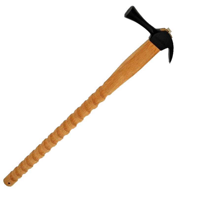 Marukin Kariwaku Hammer, Black, Smooth Face, Medium Head, Spiral, 600mm