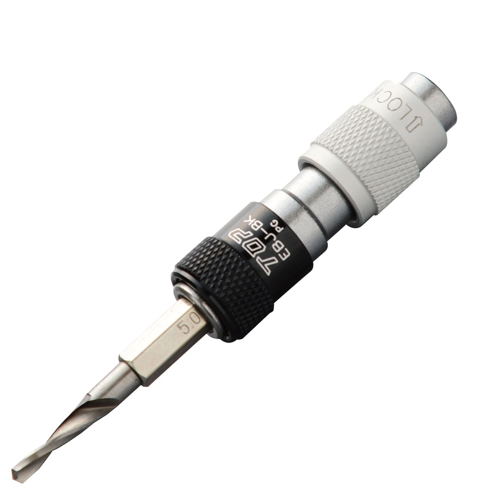 TOP Kogyo One-Touch Bit Joint and Mini Pilot Drill Set 5.0mm, Black EBJ-5.0S