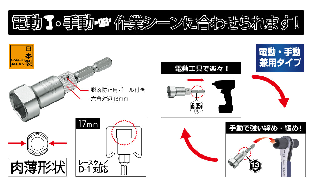 TOP Kogyo Raceway Socket ECS-17