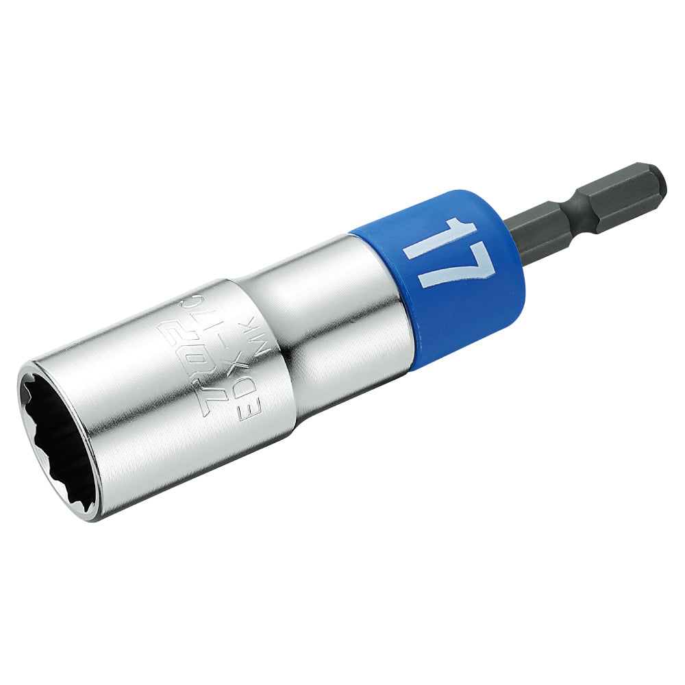 TOP Kogyo Alpha Scaffold Clamp Socket for Electric Drill 17mm, Depth 45mm EDX-17C