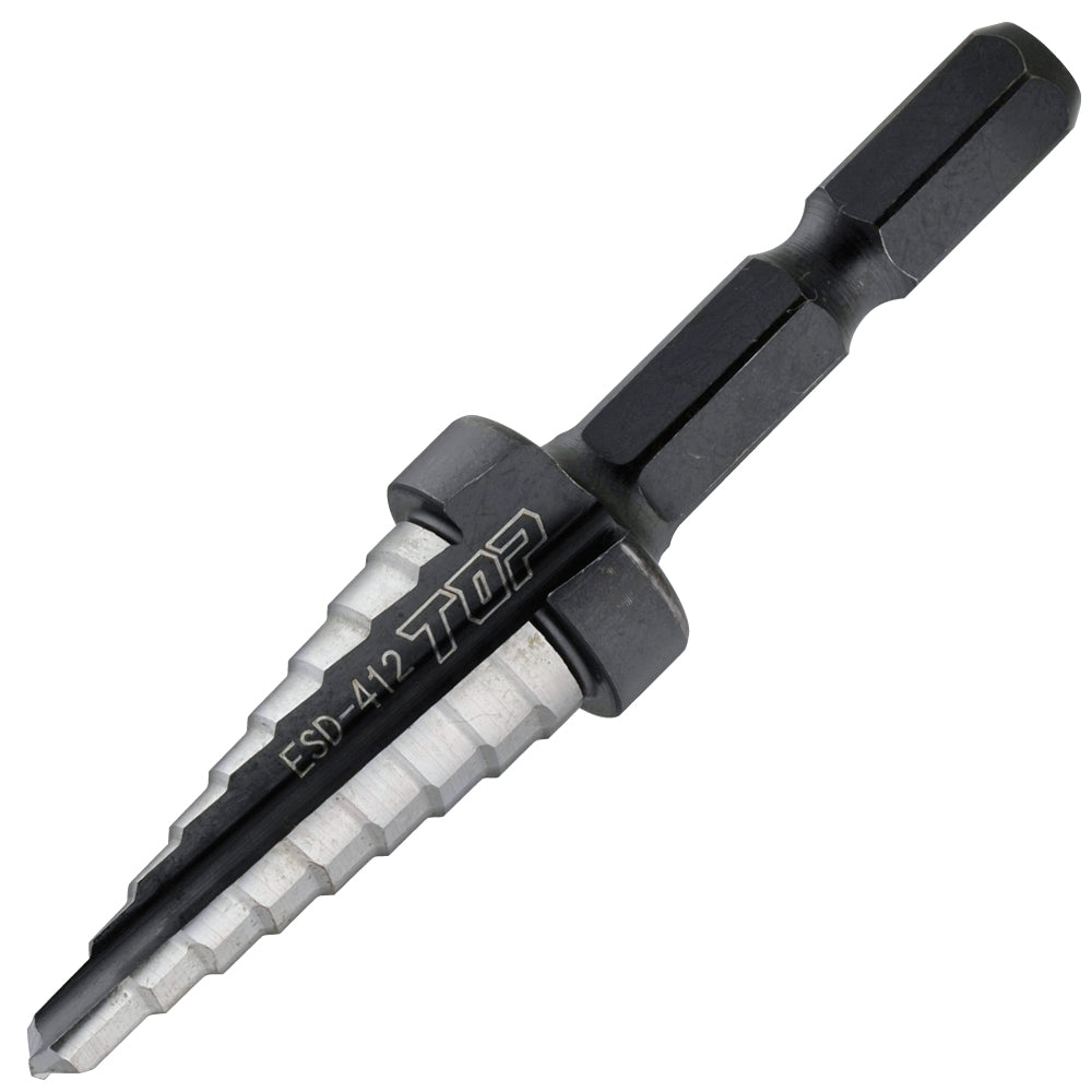 TOP Kogyo Hex Shank Step Drill 4 to 12mm ESD-412