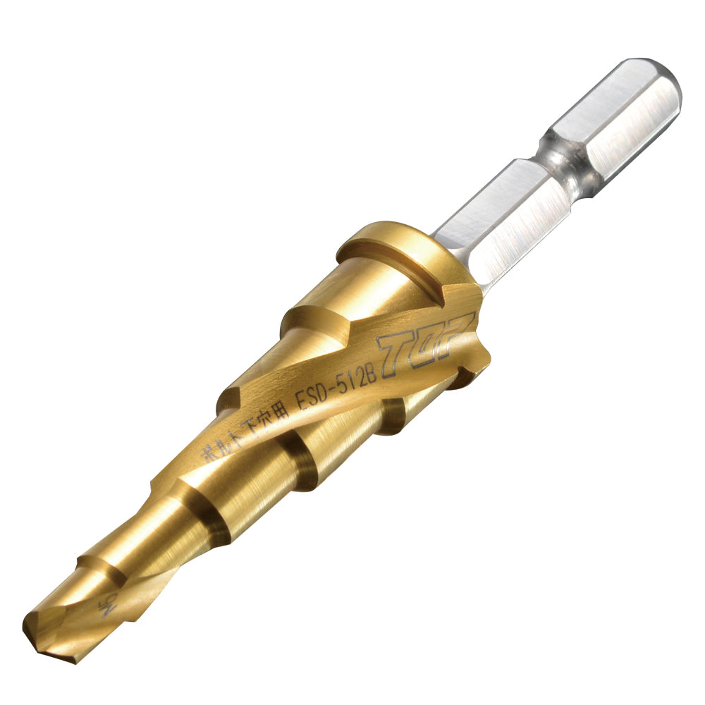 TOP Kogyo Step Drill Bit for Bolt Pilot Holes ESD-512B