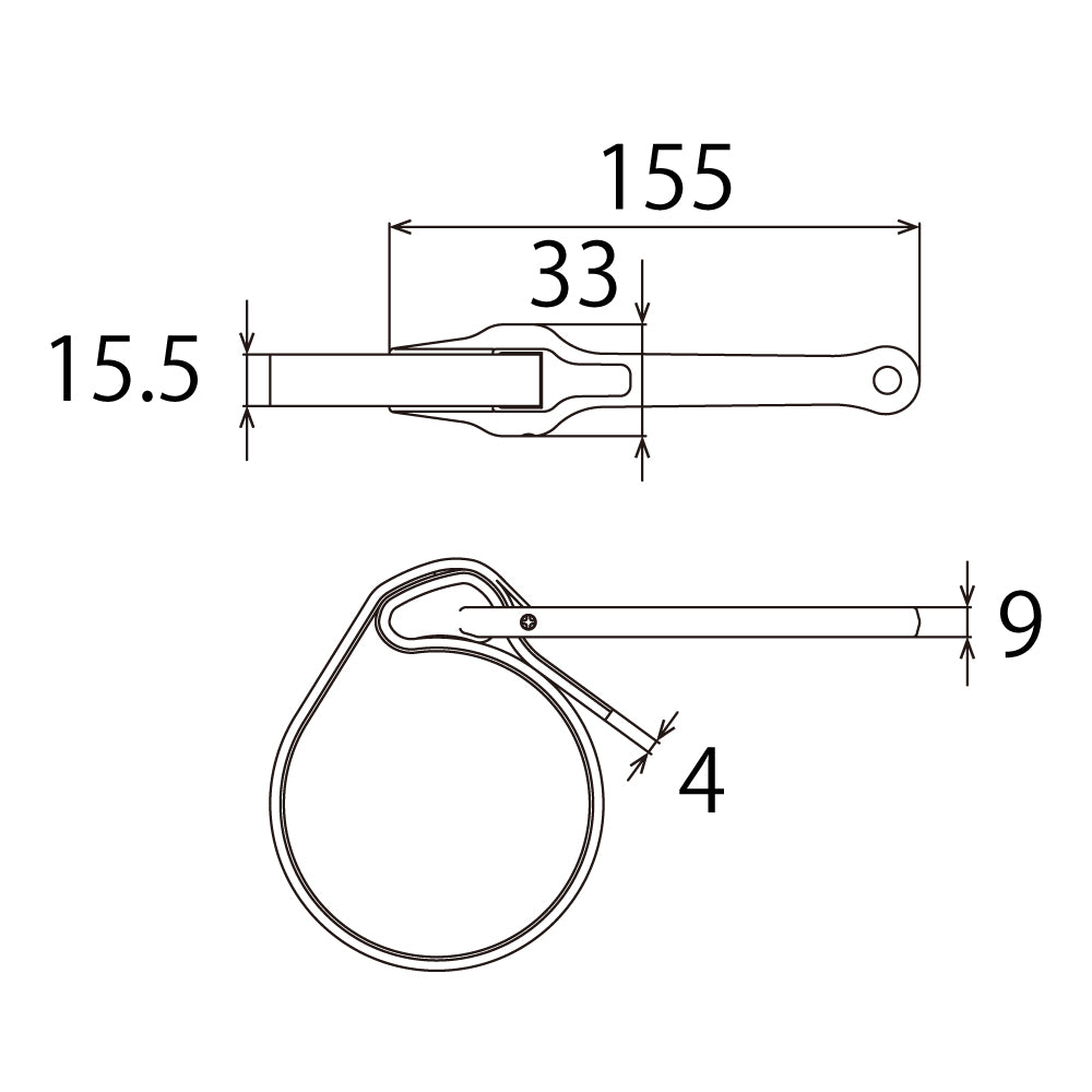 TOP Kogyo Rubber Belt Wrench 455mm Belt GBW-150