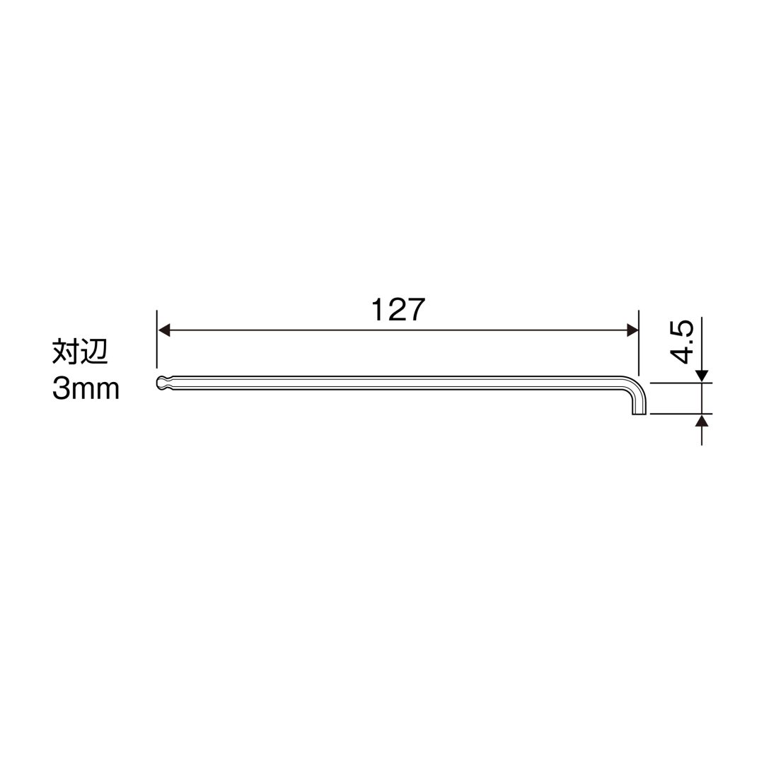 Anex Slim Ball-Point Hex Wrench H3mmxBP3mm HB2-3