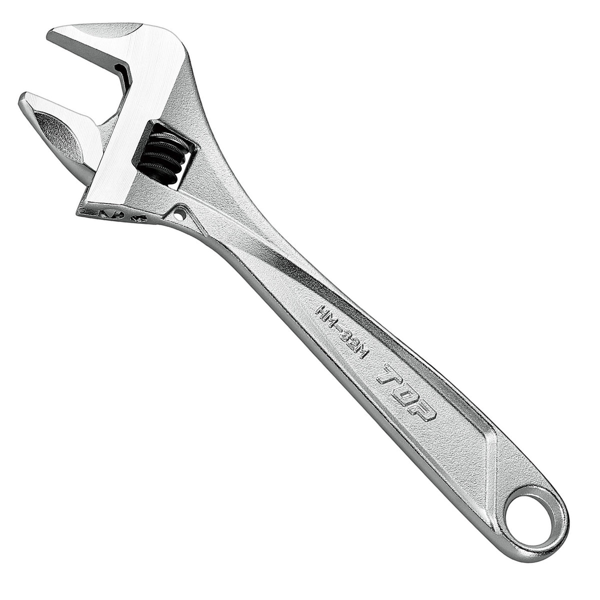 TOP Kogyo Work-Wide Adjustable Wrench 32mm Jaw Opening HM-32M