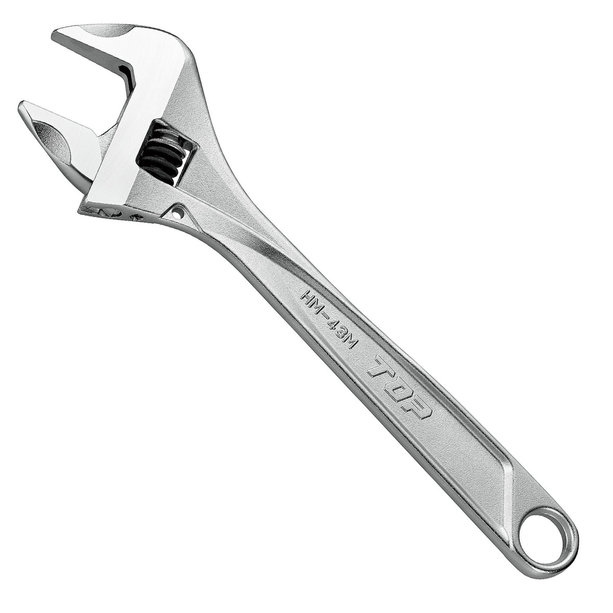 TOP Kogyo Work-Wide Adjustable Wrench 43mm Jaw Opening HM-43M