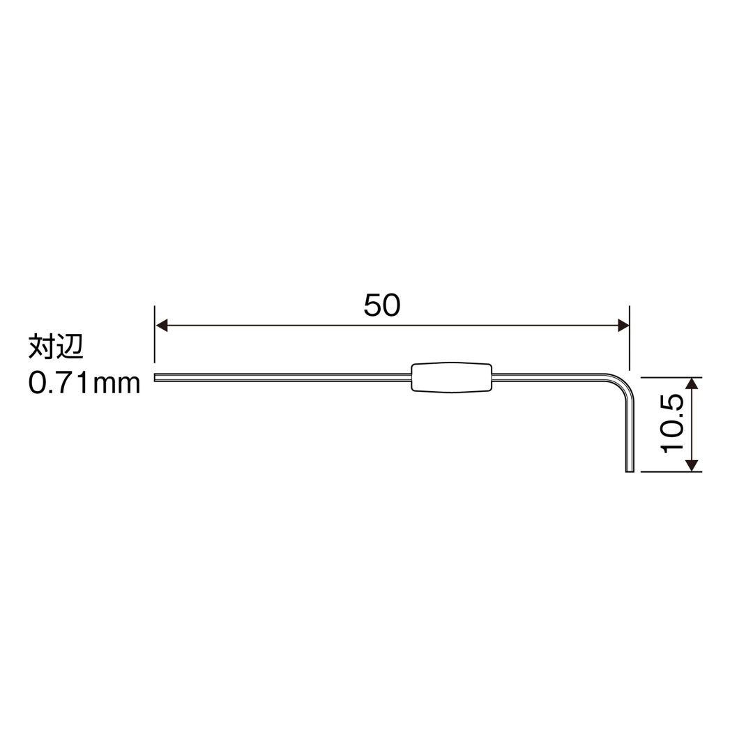 Anex Precision Hex Wrench H0.71mm HW-071