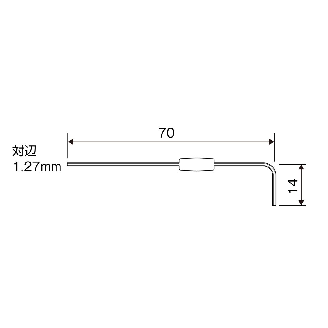 Anex Precision Hex Wrench H1.27mm HW-127