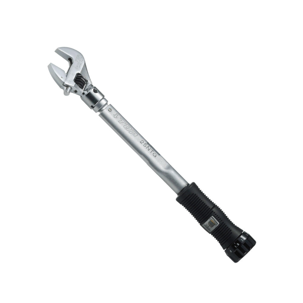 TOP Kogyo Adjustable Head Torque Wrench with Grip, Reversible Head 5 to 25N·m HY-25NTG