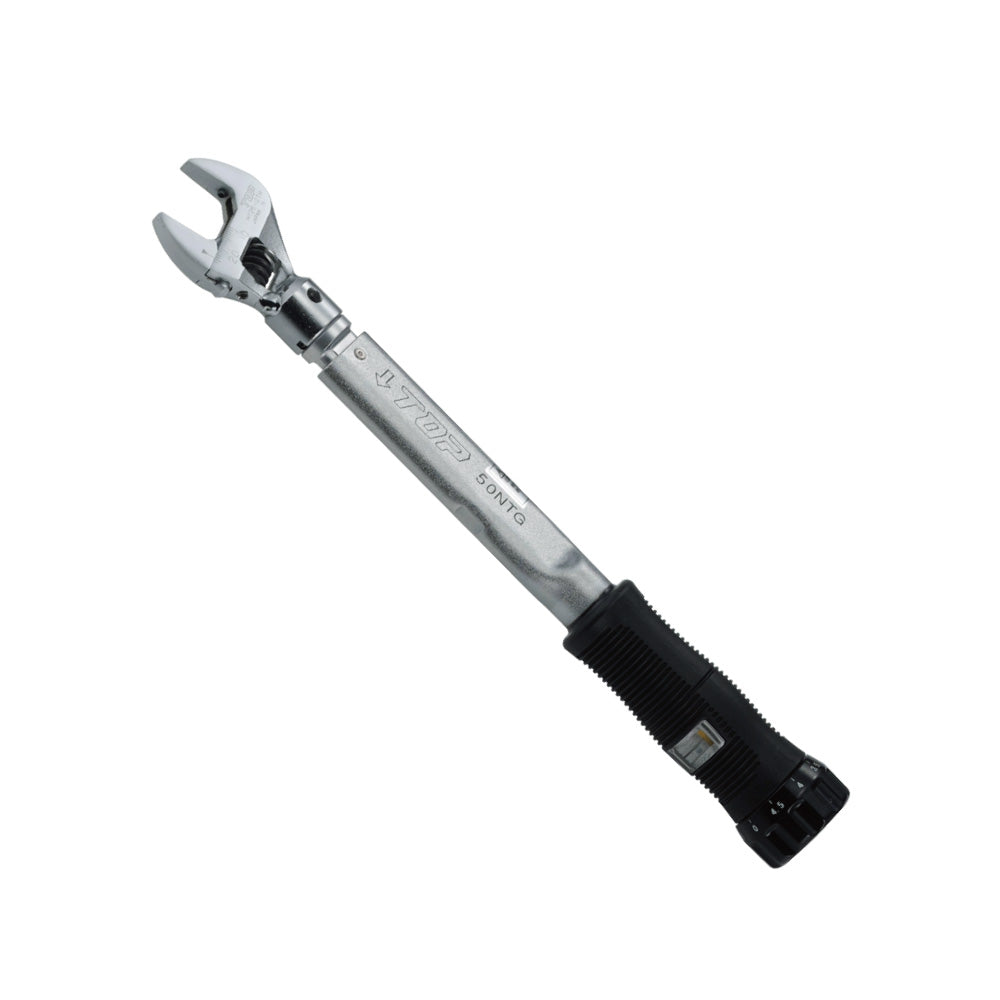 TOP Kogyo Adjustable Head Torque Wrench with Grip, Reversible Head 10 to 50N·m HY-50NTG
