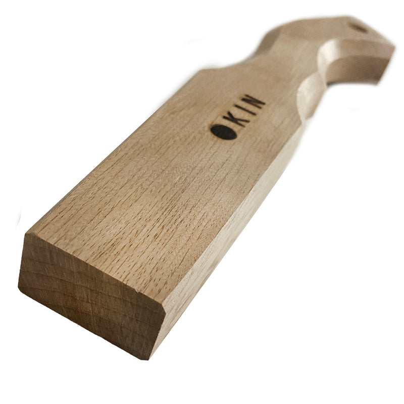 Marukin Oak Kariwaku Hammer Handle, Square Wave-Curve, 250mm Short, Eye 14x26mm