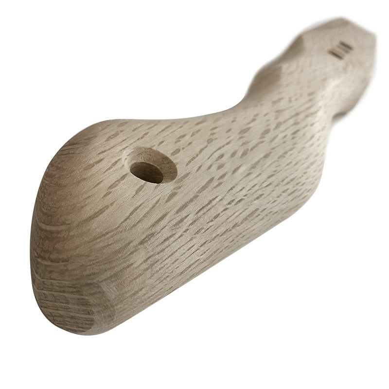 Marukin Oak Kariwaku Hammer Handle, Wave-Curve, 250mm Short, Eye 14x26mm