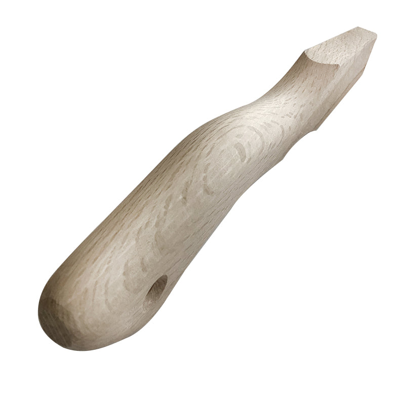 Marukin Oak Kariwaku Hammer Handle, Wave-Curve, 250mm Short, Eye 14x26mm