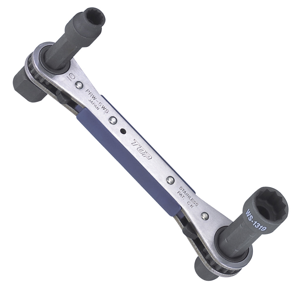 TOP Kogyo Double Slide Latch Ratchet Wrench 10 x 13 x 17 x 19mm PRW-5WS