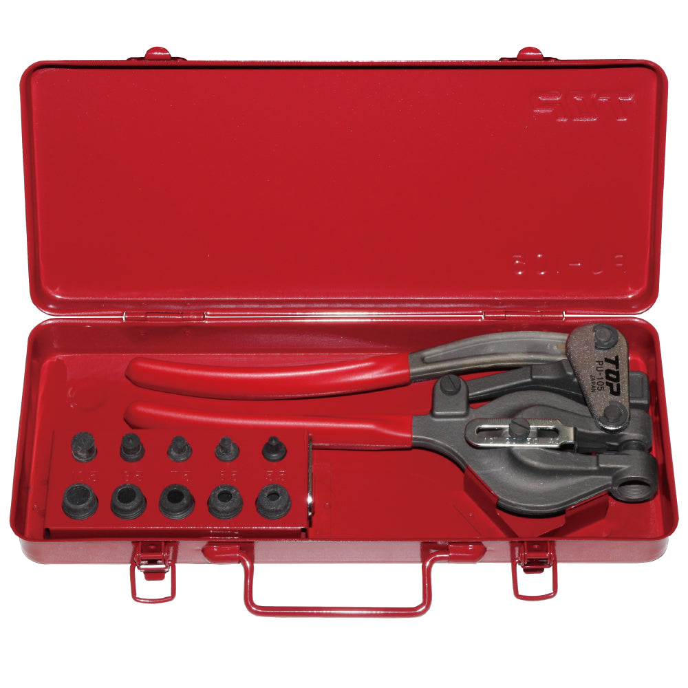 TOP Kogyo Hand Punch Set 5 Punches and 5 Dies PU-105