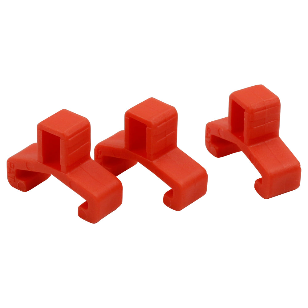 TOP Kogyo Socket Rail Clip 3-Piece Set for 9.5mm Drive (Red) R-3CS