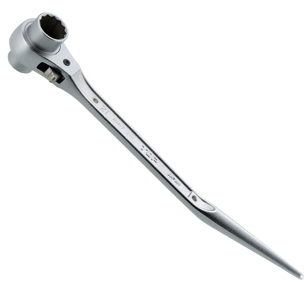 TOP Kogyo Scaffolder's Ratchet Wrench 17 x 21mm RM-17X21N-BT