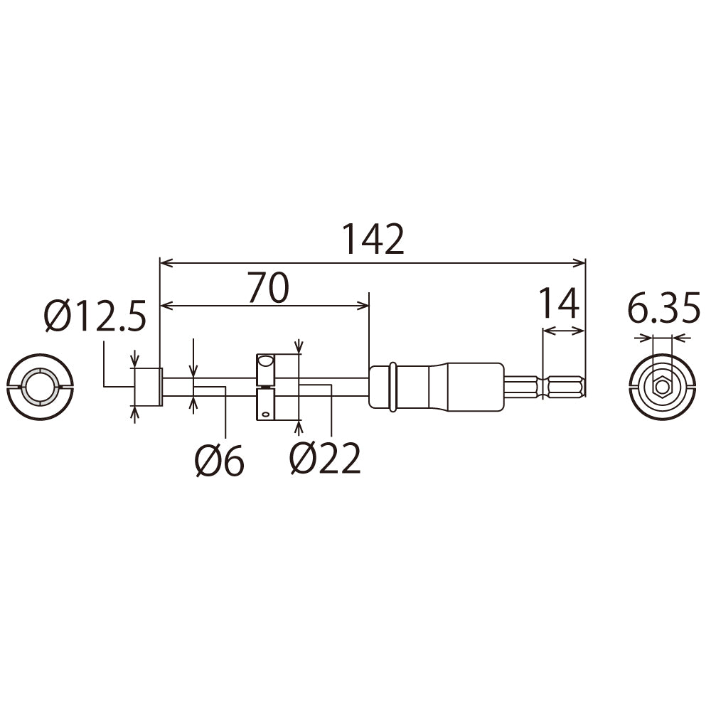 TOP Kogyo Small Diameter PVC Pipe Inner Diameter Cutter for Electric Drill TNC-12.5