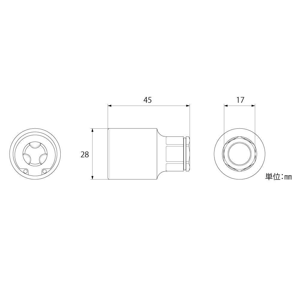 TOP Kogyo All-Thread Socket Adapter ZSA-3