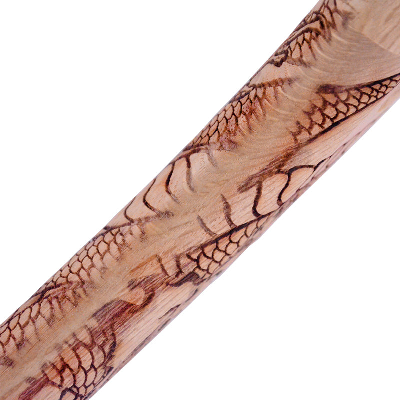 Marukin Oak Kariwaku Hammer Handle, Straight, Coiled Dragon, 350mm, Eye 14x26mm