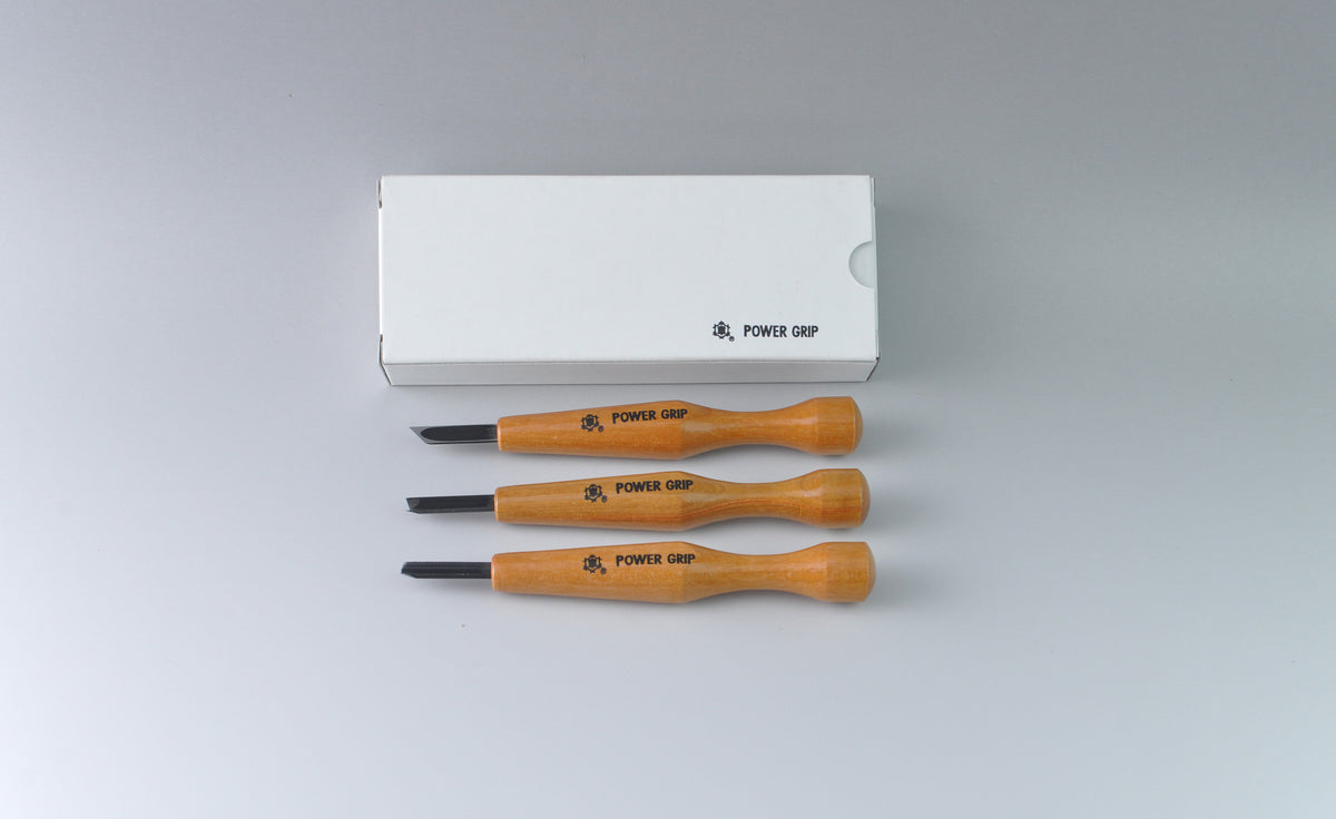 Mikisyo Power Grip Carving Tool Set 3pcs Paper Box #80003