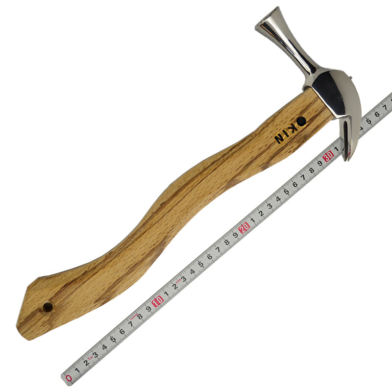 Marukin Kariwaku Hammer, Silver, Milled Face, Small Head, Square Wave-Curve, 350mm
