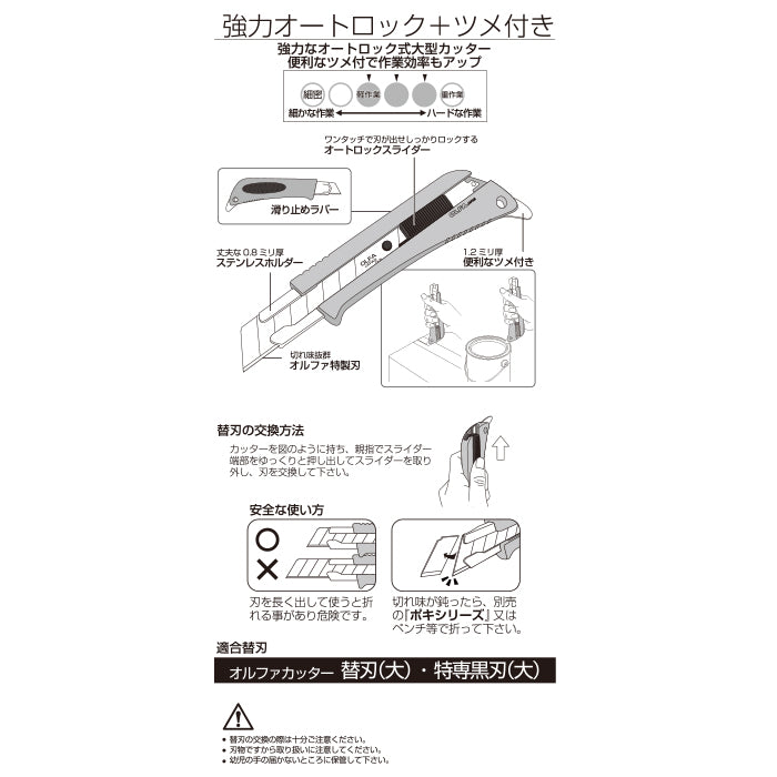 Olfa Super AL Utility Knife (Stationery) 175BS