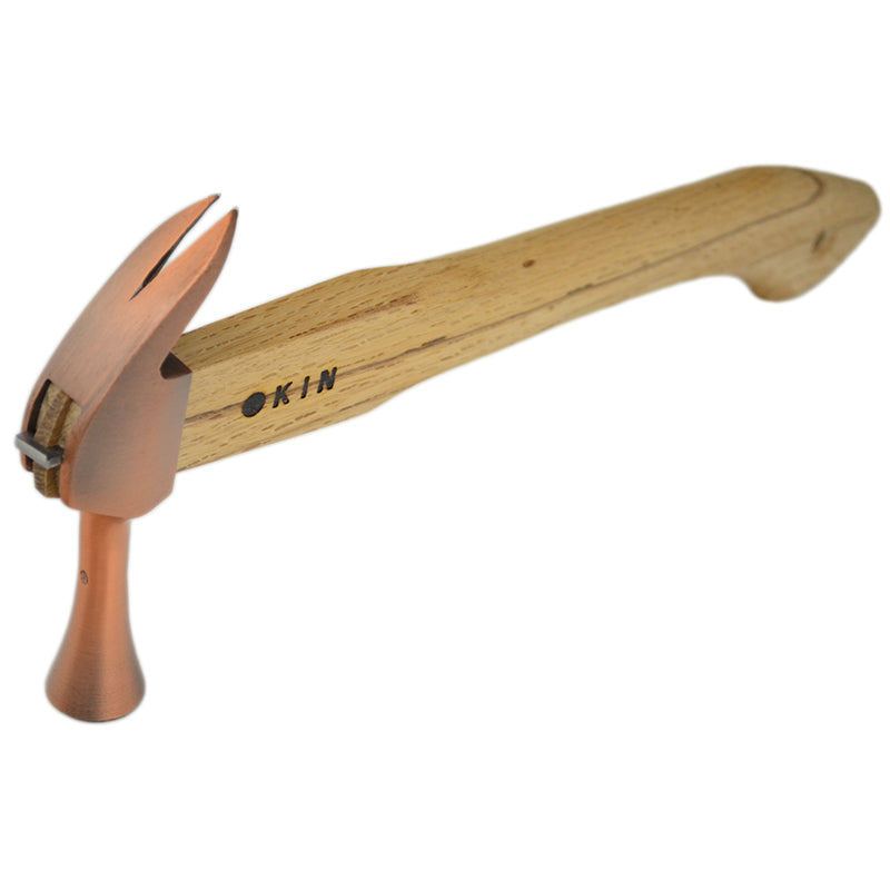Marukin Kariwaku Hammer, Copper, Milled Face, Small Head, Straight, 350mm