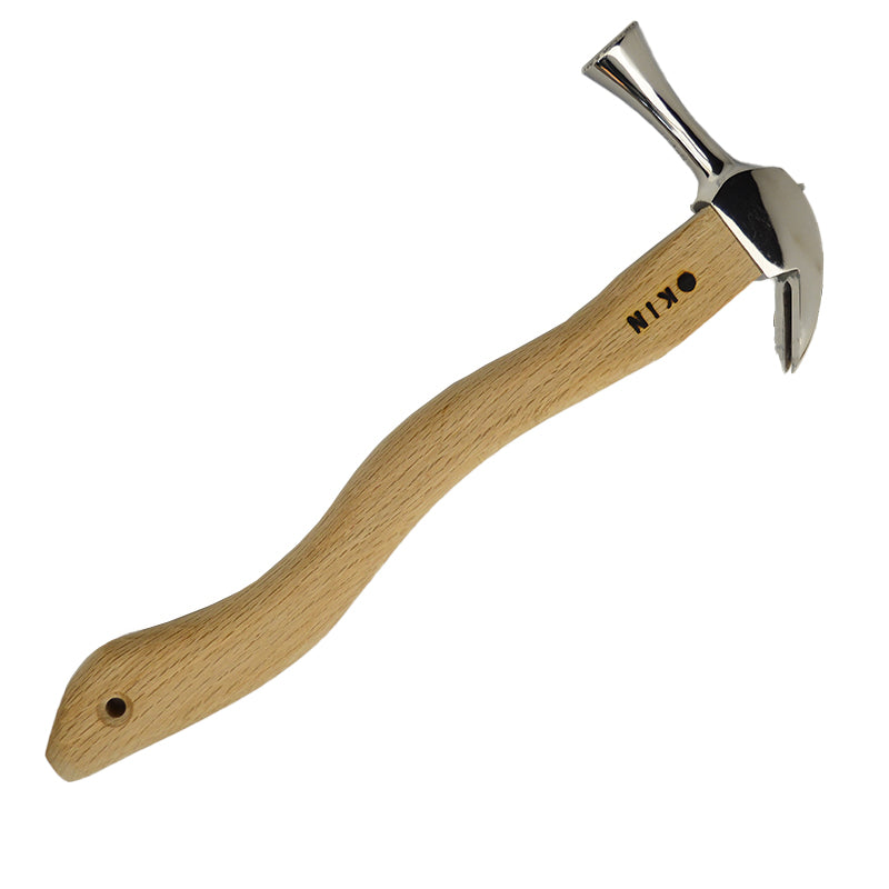 Marukin Kariwaku Hammer, Silver, Milled Face, Small Head, Wave-Curve, 350mm