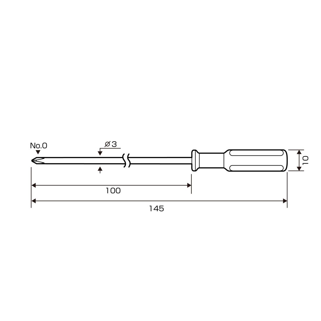 Anex Precision Phillips Screwdriver +0x100 1110
