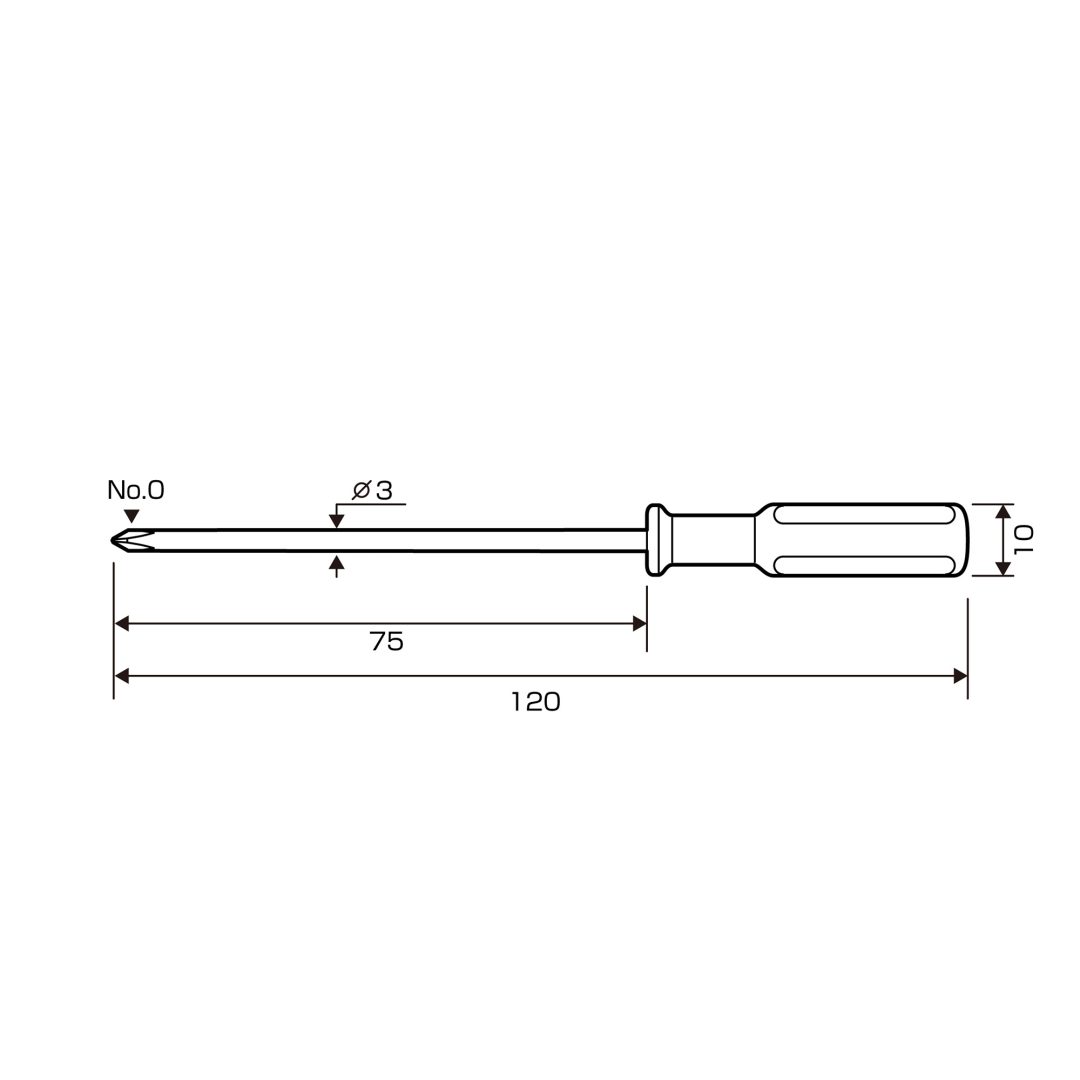 Anex Precision Phillips Screwdriver +0x75 1110