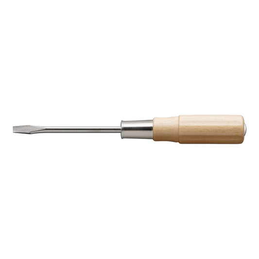 Anex Wooden Handle Punch-Through Flathead Screwdriver -6x100 150