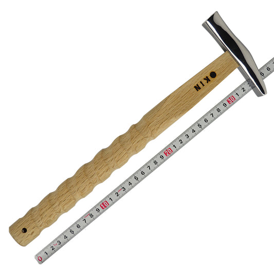 Marukin Sheet Metal Hammer, Stainless Burikiya 21mm, Spiral, 350mm