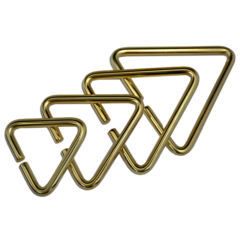 Marukin Tool Belt & Harness Attachment, Triangle Ring 45mm, Gold GK-01-2