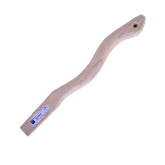Marukin Oak Kariwaku Hammer Handle, Wave-Curve, 450mm, Eye 16x33mm