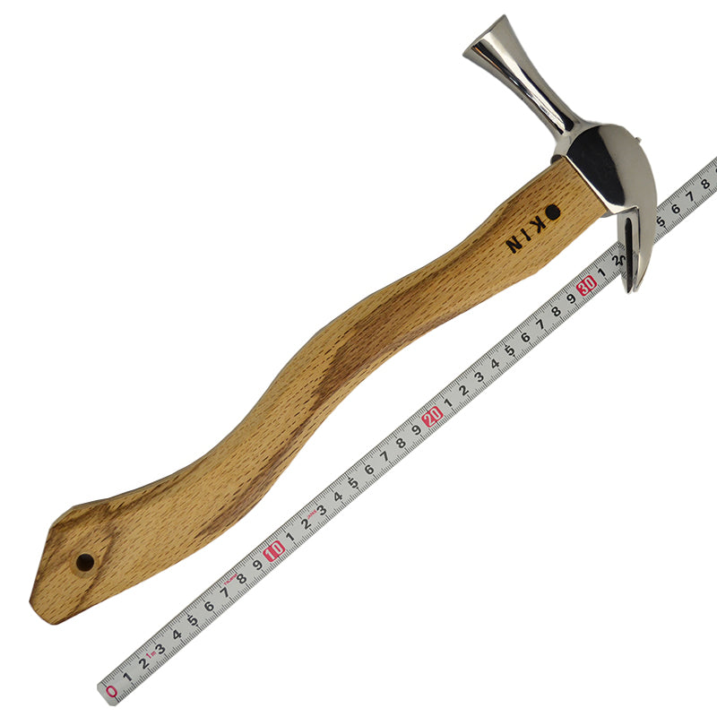 Marukin Kariwaku Hammer, Silver, Smooth Face, Small Head, Square Wave-Curve, 350mm