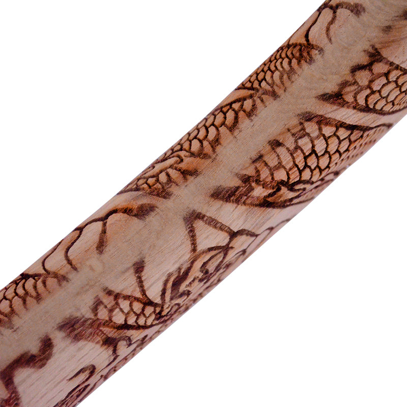 Marukin Oak Kariwaku Hammer Handle, Straight, Coiled Dragon, 450mm, Eye 16x33mm
