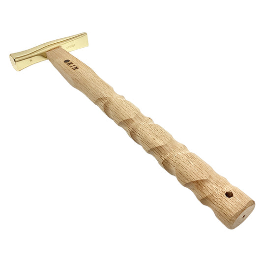 Marukin Sheet Metal Hammer, Stainless Burikiya 21mm, SY Grip, Gold, 350mm