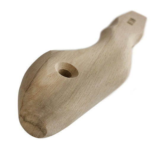 Marukin Oak Gennou Handle, Wave-Curve, 250mm Short, Eye 10x24mm