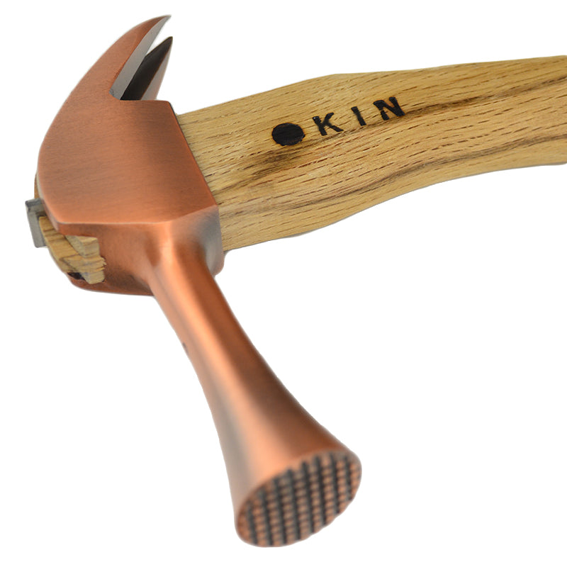 Marukin Kariwaku Hammer, Copper, Milled Face, Small Head, Wave-Curve, 350mm